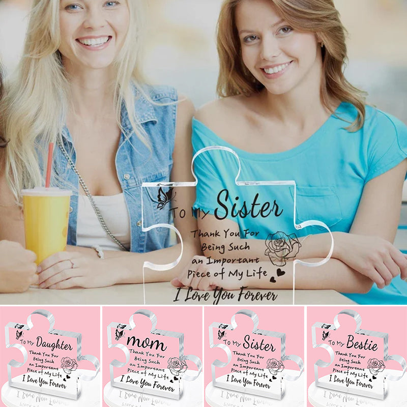 💕Engraved Puzzle for Sisters/Mom/Dad/BestiesDaughter/Grandma/Wife