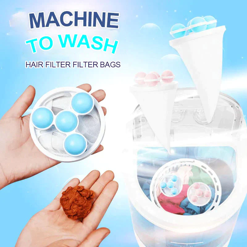 🔥 Washing Machine Hair Filter Mesh Bags