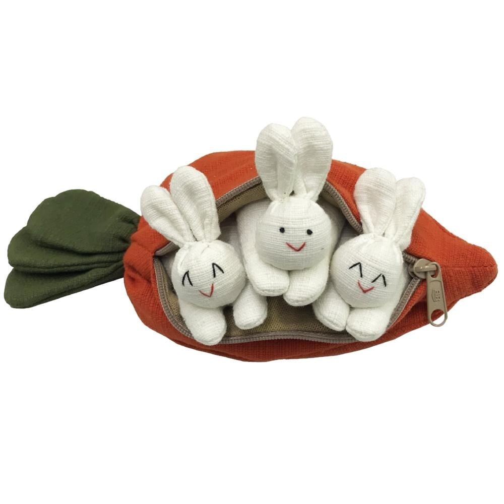 🎁Easter Special - 49% OFF🐇🎁 Hide-and-Seek Bunnies in Carrot Pouch
