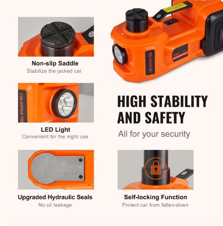 🚗Essential Tools For Car Repair🛠️ - 12V Electric Hydraulic Jack For Cars