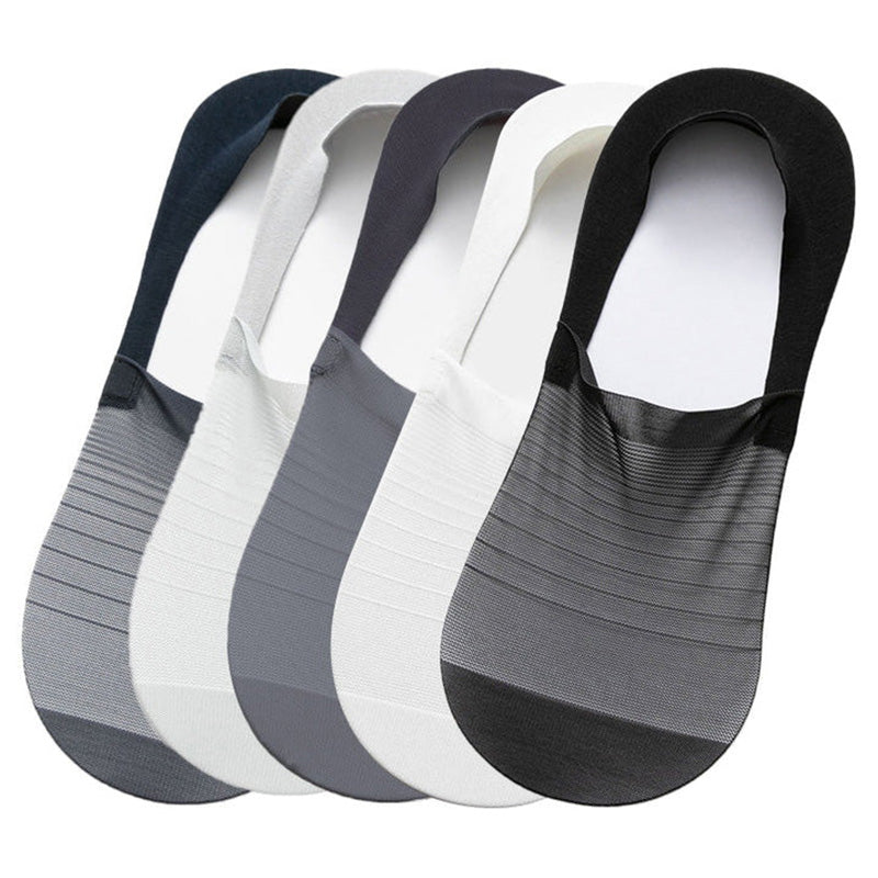💥5 Pairs Ice Silk No-Show Socks Set