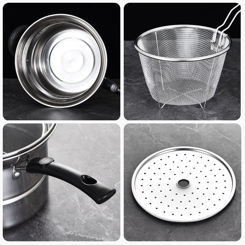 Multipurpose Stainless Steel Saucepan-🎁