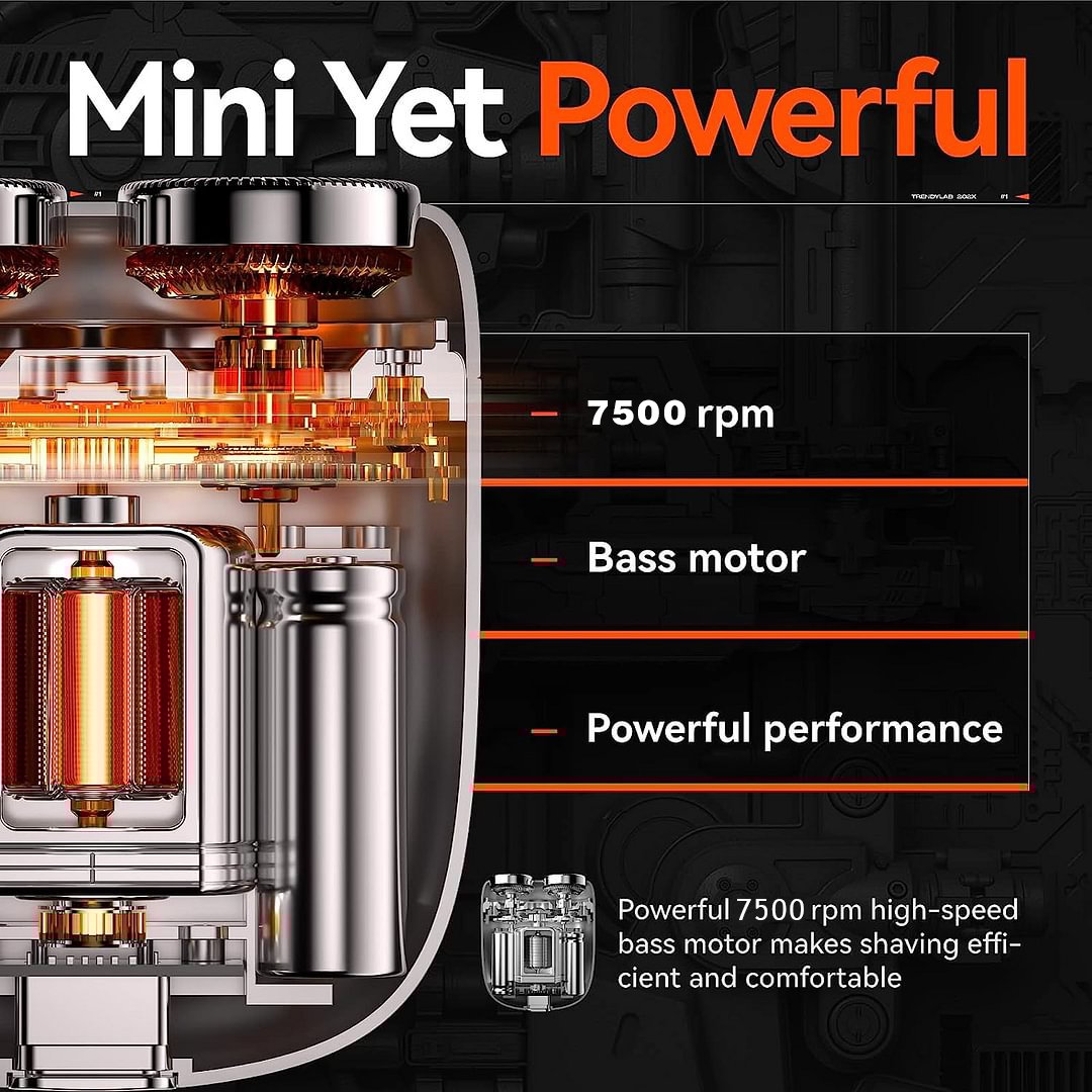 💕💕Mini USB Rechargeable Electric Shaver, Waterproof and Compact for Men, Ideal for Home, Car and Travel