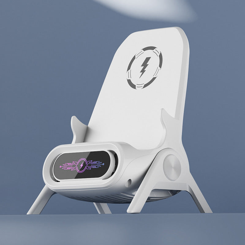 ✨ Wireless Fast Charger Phone Stand - 15W Quick Charge & Adjustable Viewing Angles, Compatible with All Qi-Enabled Devices ⚡