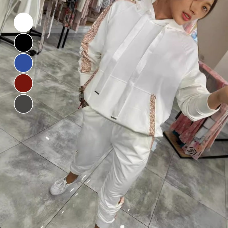 🌷✨Women’s Drawstring Hooded Tops & Pants 2-Piece Set