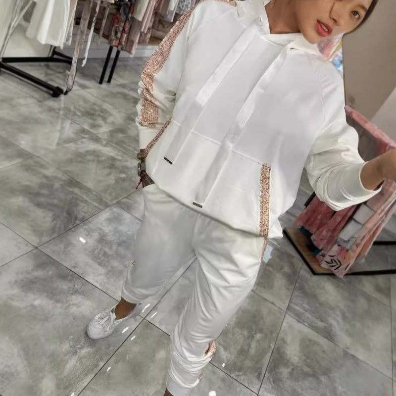 🌷✨Women’s Drawstring Hooded Tops & Pants 2-Piece Set