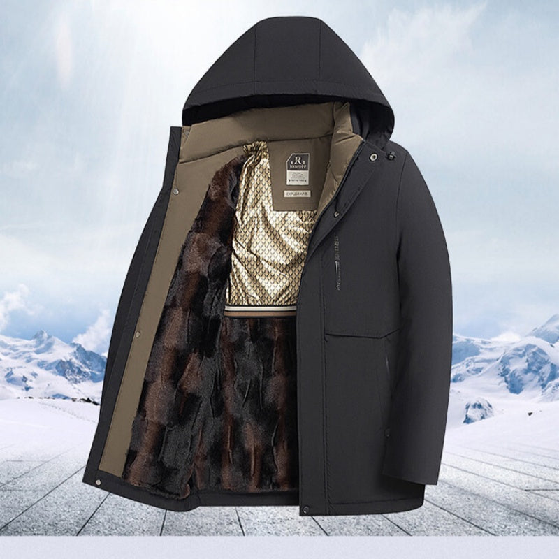 š„Menās Winter Thermal Thick Hooded Parka Coat