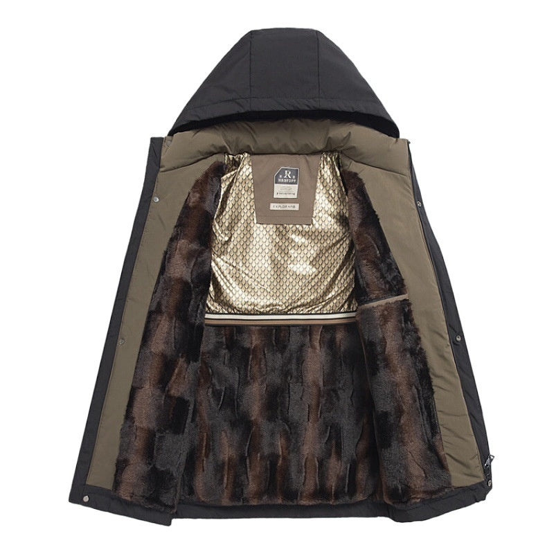 š„Menās Winter Thermal Thick Hooded Parka Coat