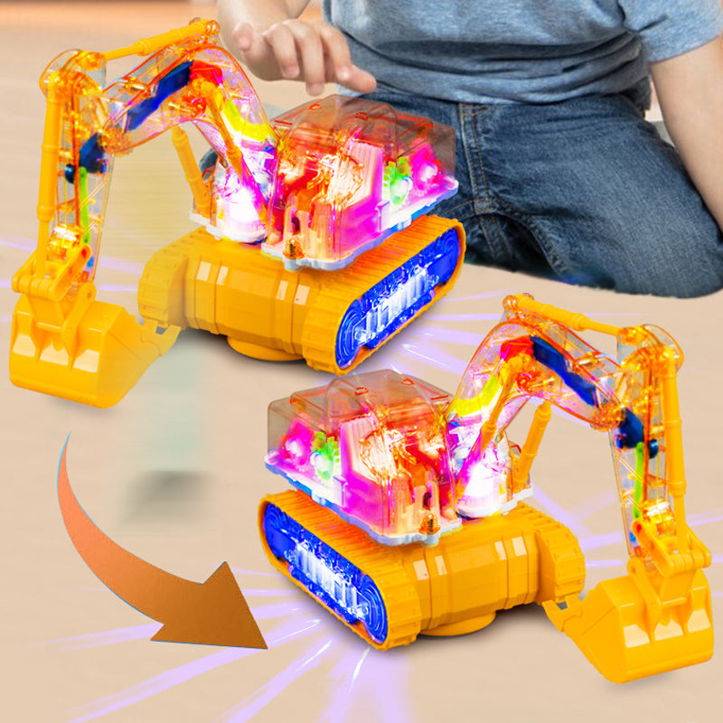 🎅Christmas present🎅Children's Toy Electric Excavator With Lights & Music