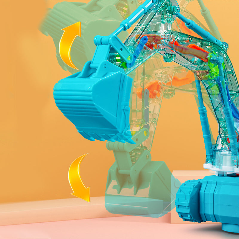 🎅Christmas present🎅Children's Toy Electric Excavator With Lights & Music