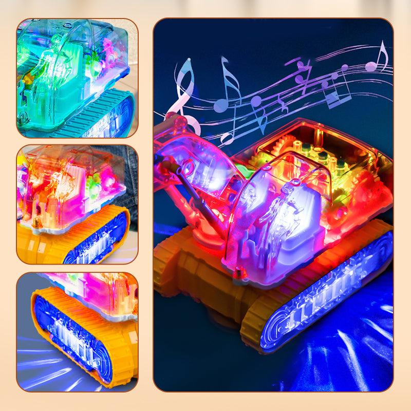 🎅Christmas present🎅Children's Toy Electric Excavator With Lights & Music