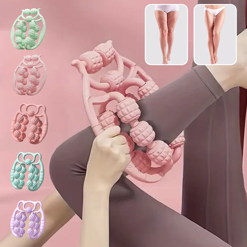 🔥Double Row Roller Leg Clamp Massager