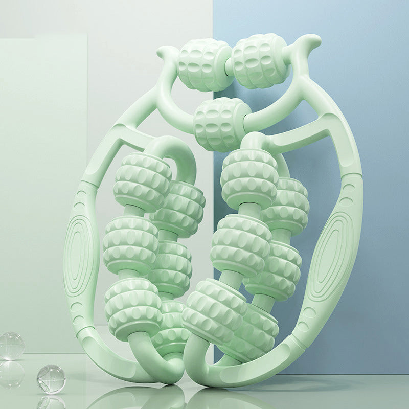 🔥Double Row Roller Leg Clamp Massager