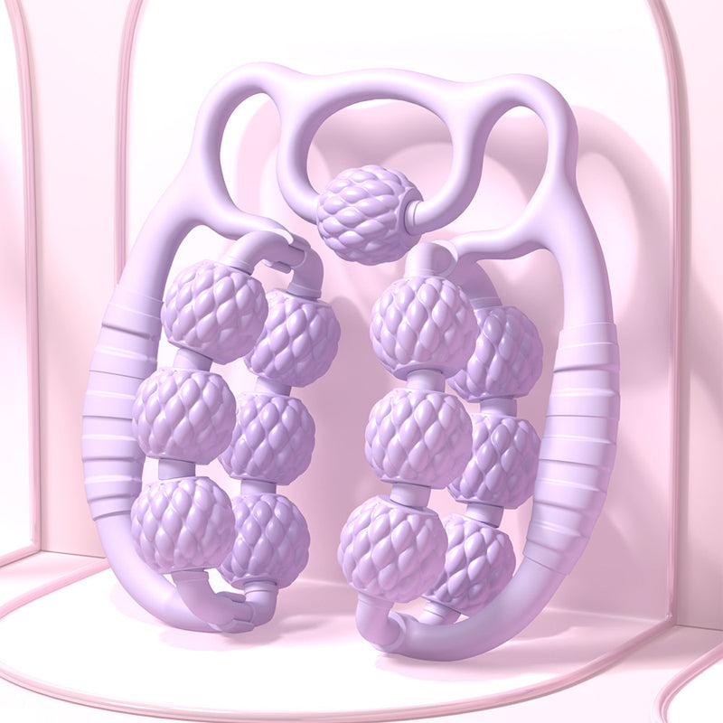 🔥Double Row Roller Leg Clamp Massager