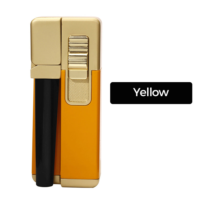 Slant Flame Inflatable tobacco Pipe Dual Purpose Lighter