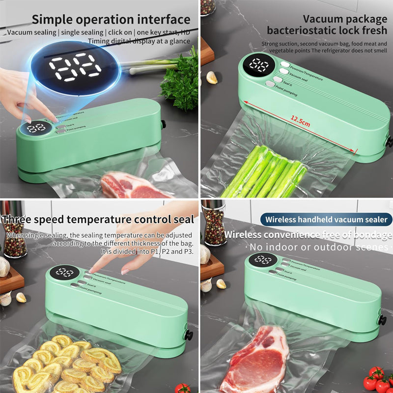 Portable Handheld Vacuum Food Preservation Packaging and Laminating Machine🍃