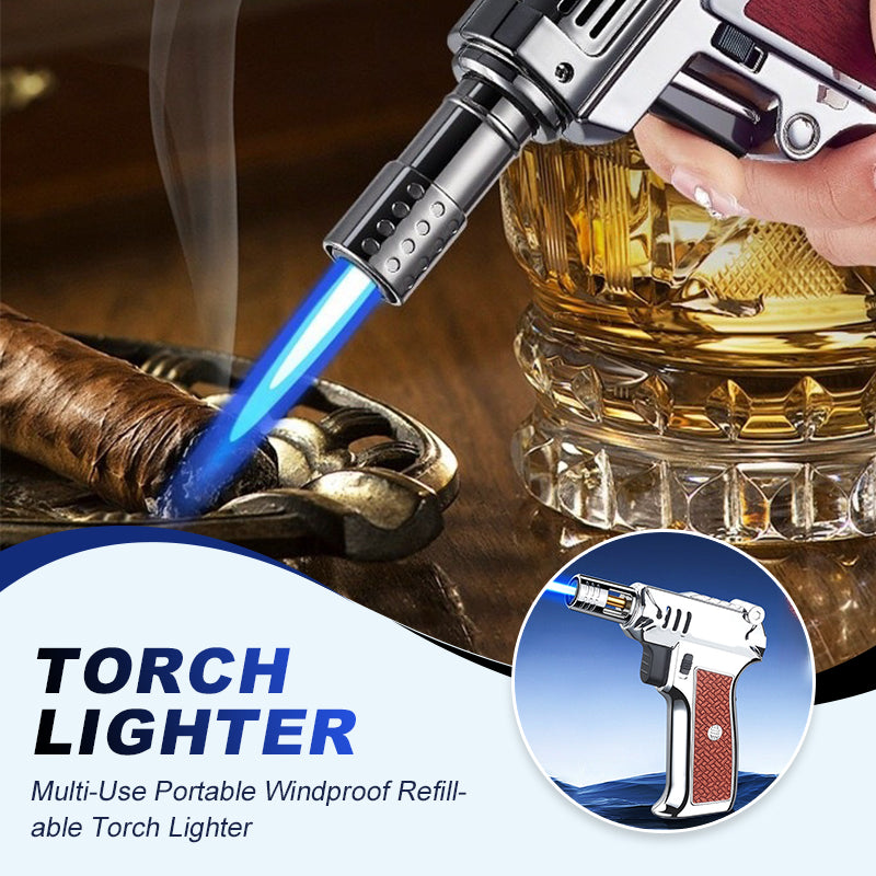 🔥Multi-Use Portable Windproof Refillable Torch Lighter