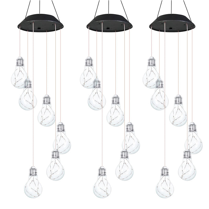 💡Outdoor Colorful LED Solar-Powered Light Bulb Wind Chimes🌠
