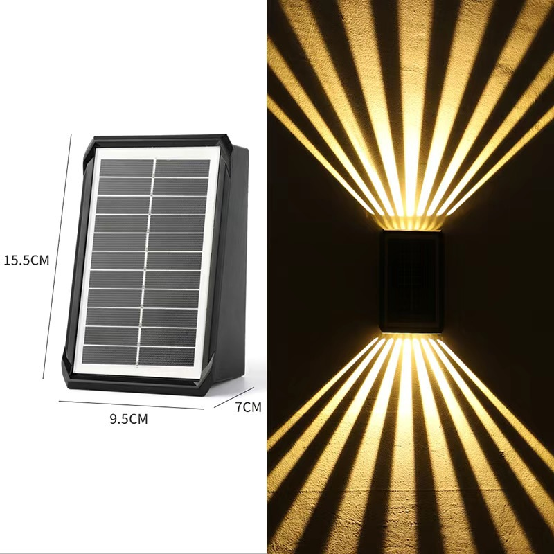 ⌛ Outdoor Waterproof 4 LED Solar Wall Decorative Spotlight