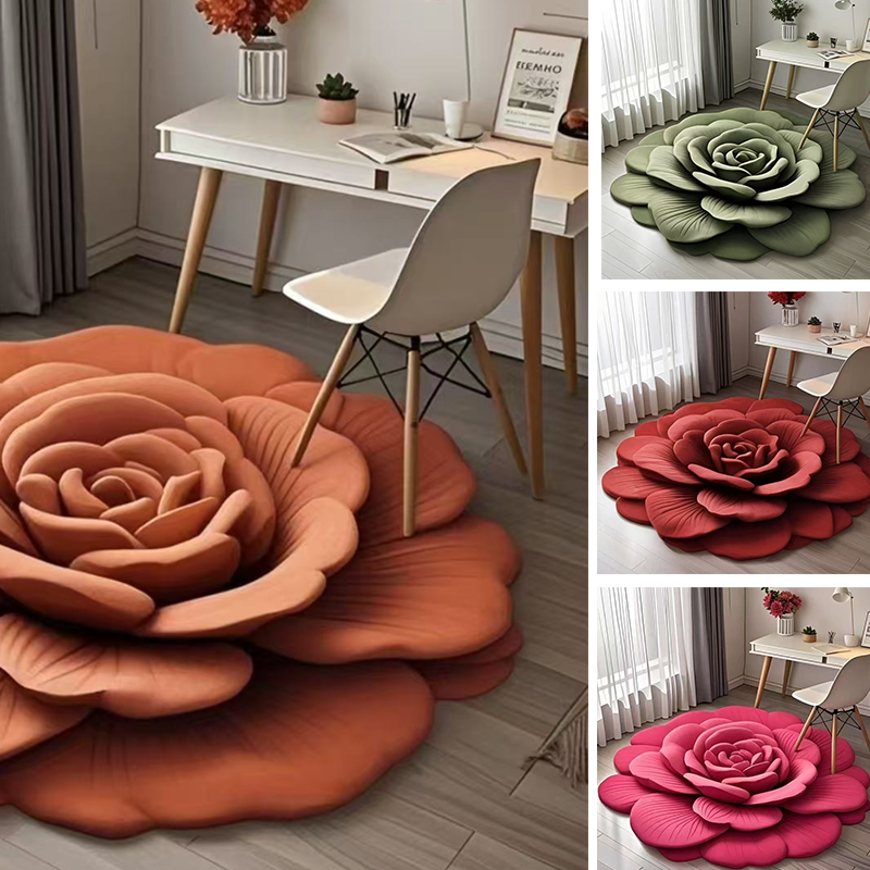 🌺Limited Time Half Price - Floral Plush and Diatomaceous Earth Floor Mats