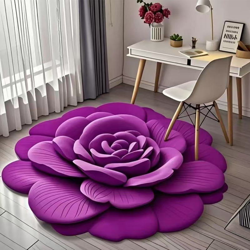 🌺Limited Time Half Price - Floral Plush and Diatomaceous Earth Floor Mats