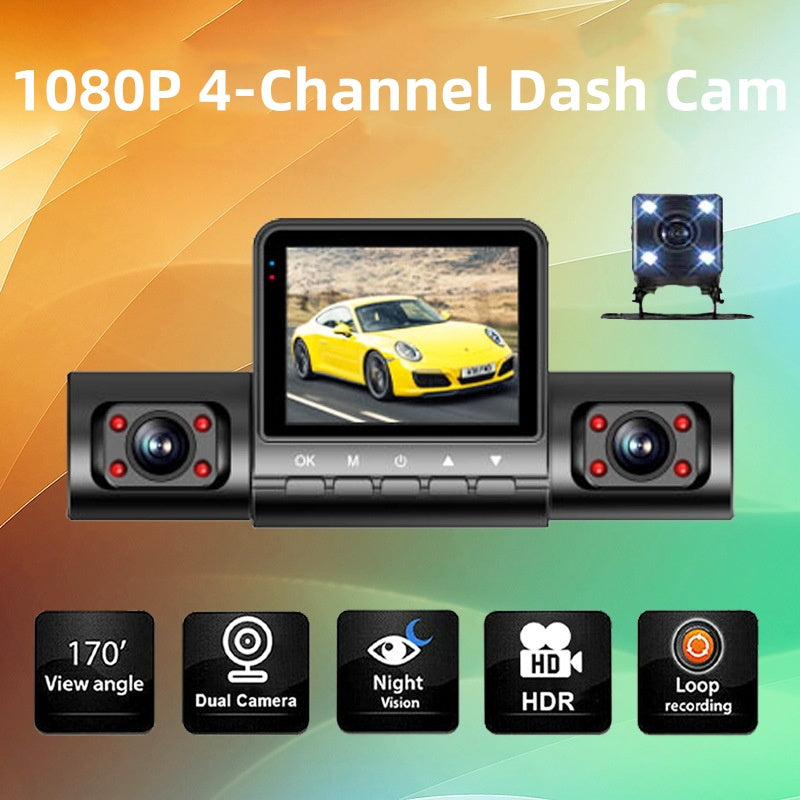 š„Clearance Saleš1080P 4-Channel Dash Cam with Night Vision