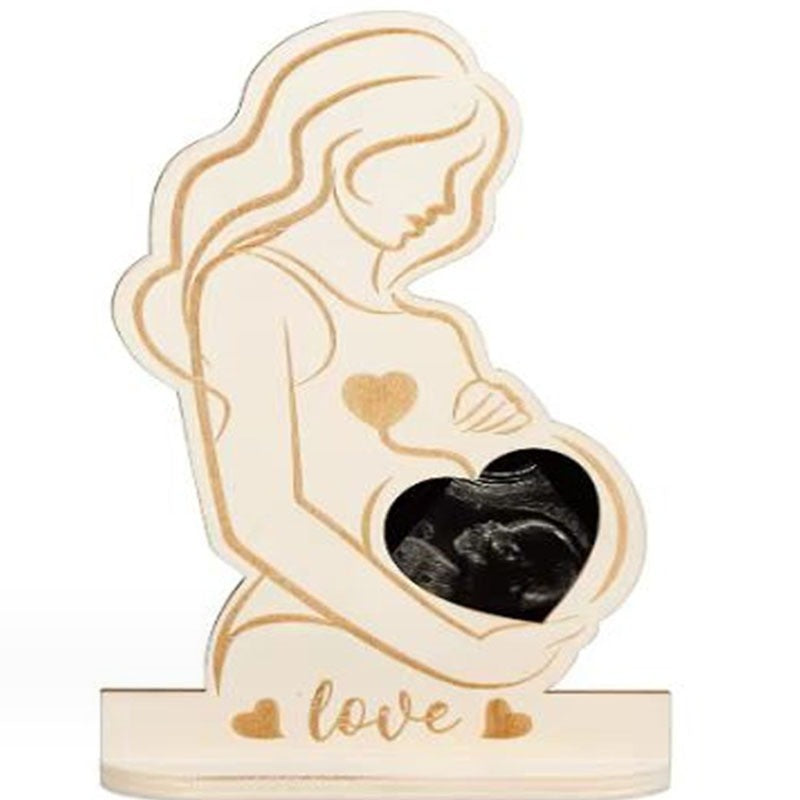 Wooden Baby Ultrasound Photo Frame