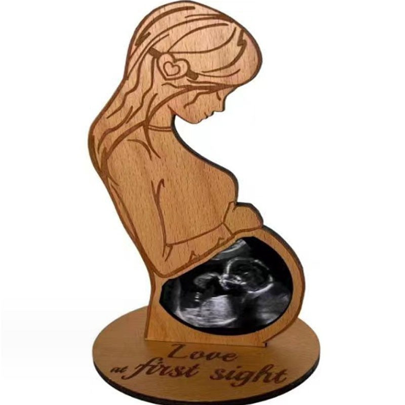 Wooden Baby Ultrasound Photo Frame