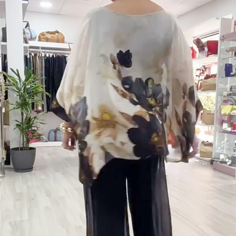 🌸2025 NEW ARRIVAL! 🌸Women's Casual Printed Round Neck Top