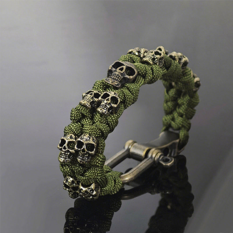 Gothic Skull Rope Bracelet