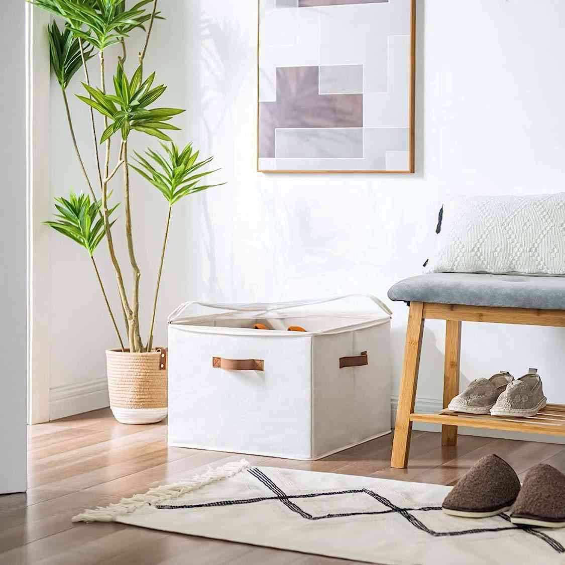 ๐ Transparent, Foldable PVC Shoe Box, Waterproof Shoe Organiser For The Office