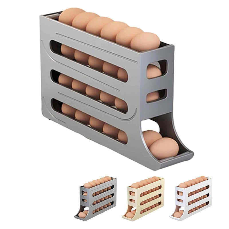 🎉 Automatic Rolling Egg Holder for Fridge 🥚