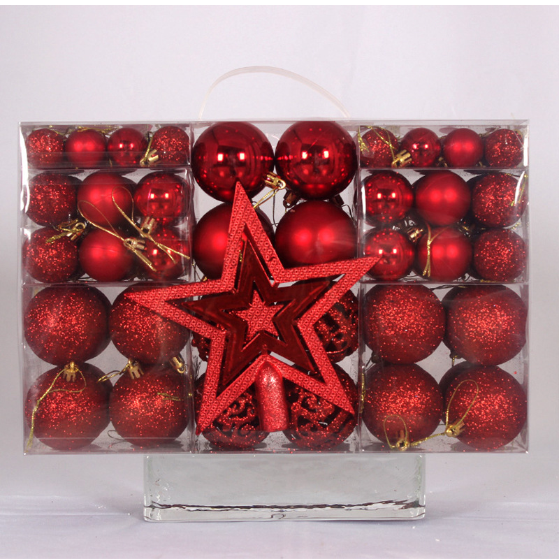 101PCS Christmas Tree Baubles Ornament Set