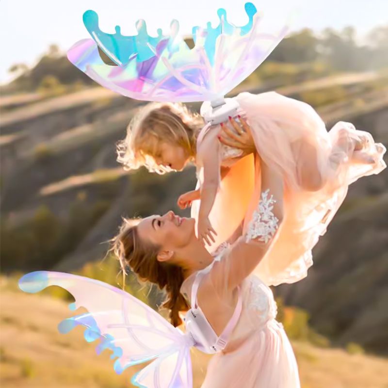 🎄Christmas Hot Sale🎁Rechargeable Electric Fairy Wings with LED Lights and Music🧚♀️