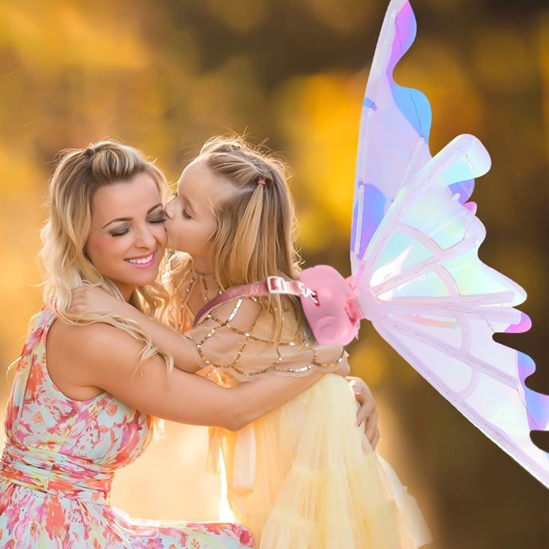 🎄Christmas Hot Sale🎁Rechargeable Electric Fairy Wings with LED Lights and Music🧚♀️