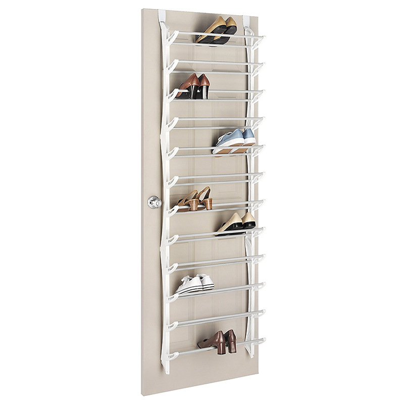 👟 Over-the-Door Shoe Rack Organizer – 24 pockets & tool-free install – Fits standard doors, holds up to 24 pairs – perfect for entryway or closet 🚪✨