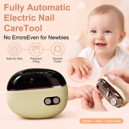 🔥2-in-1 Smart Electric Nail Trimmer & Polisher for All Ages 👨‍👩‍👧‍👦 – Blade-Free, Blood-Free & Stress-Free Nail Care! 💅