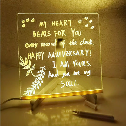 💞 Kids Luminous LED Acrylic Drawing Board