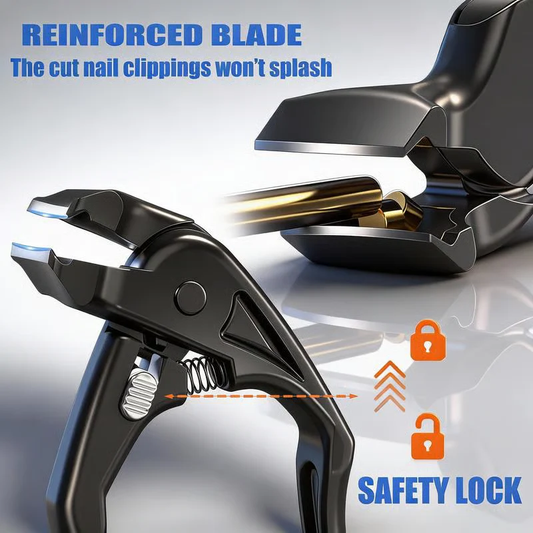 🔥Curved Stainless Steel Nail Clippers – Ergonomic and easy for seniors to use