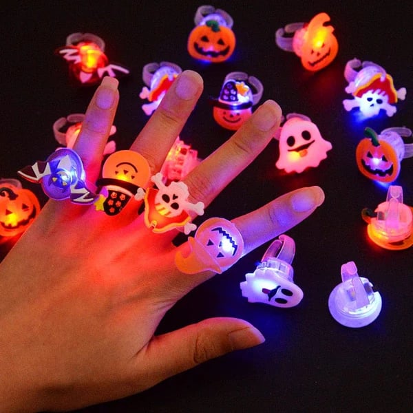 🎁LED Light Halloween Glowing Ring😍 - Set with 50pcs