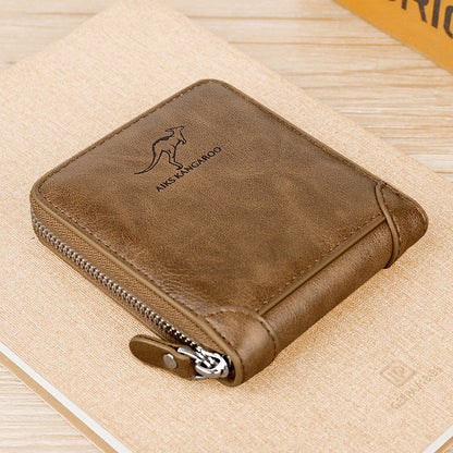 🎁Men's Leather Zip Wallet (RFID Protected)✨