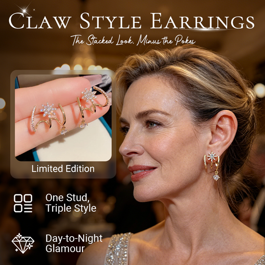 Sparkling Claw Earrings For Women