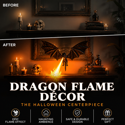 🐉🔥 Dragon Flame Decoration – Realistic Flame Effect, PLA Silk Thread – A Must-Have for Halloween Decor! Add 2+ Items for Discount 🎃🌙✨