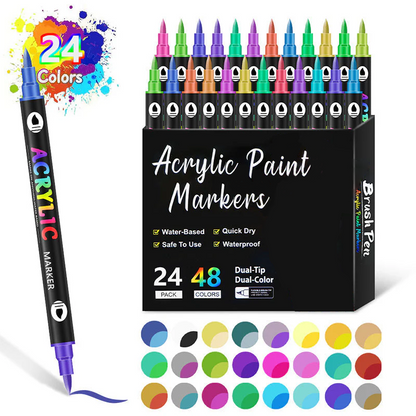 🌈Dual Tip Acrylic Paint Pen Marker