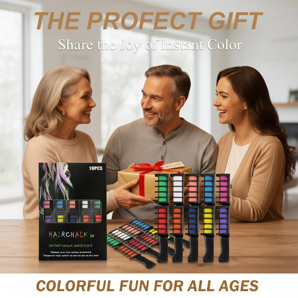 ✨Temporary Hair Dye Chalk Comb- Cruelty Free