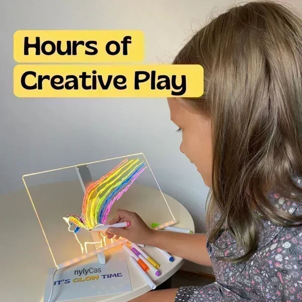 💞 Kids Luminous LED Acrylic Drawing Board
