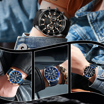 🎁Men's Waterproof Multifunctional Quartz Watch