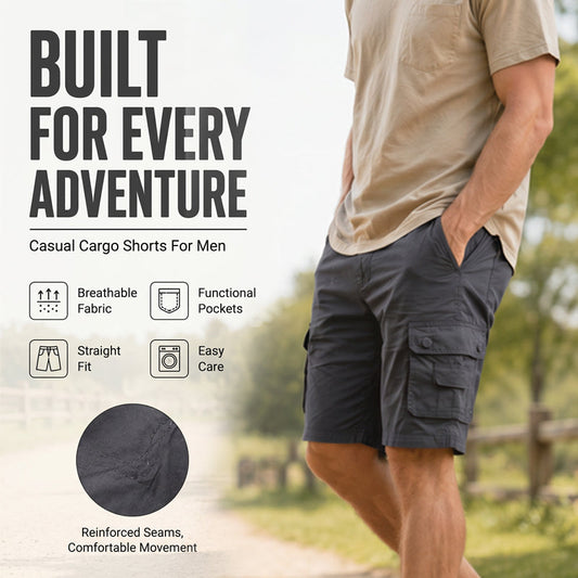 🩳🏕️Men's Outdoor Cargo Shorts – Multi-Pocket & Breathable