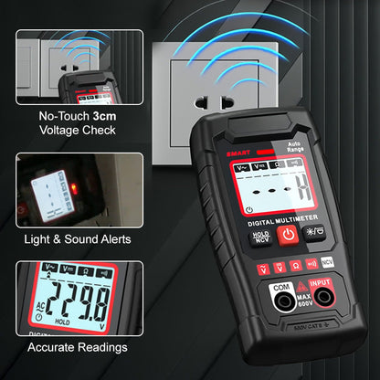🔧⚡️ Smart Anti-Burn Multimeter! 4000-Count Auto-Ranging, Palm-Sized Zero-Fail Measurement Tool ✨