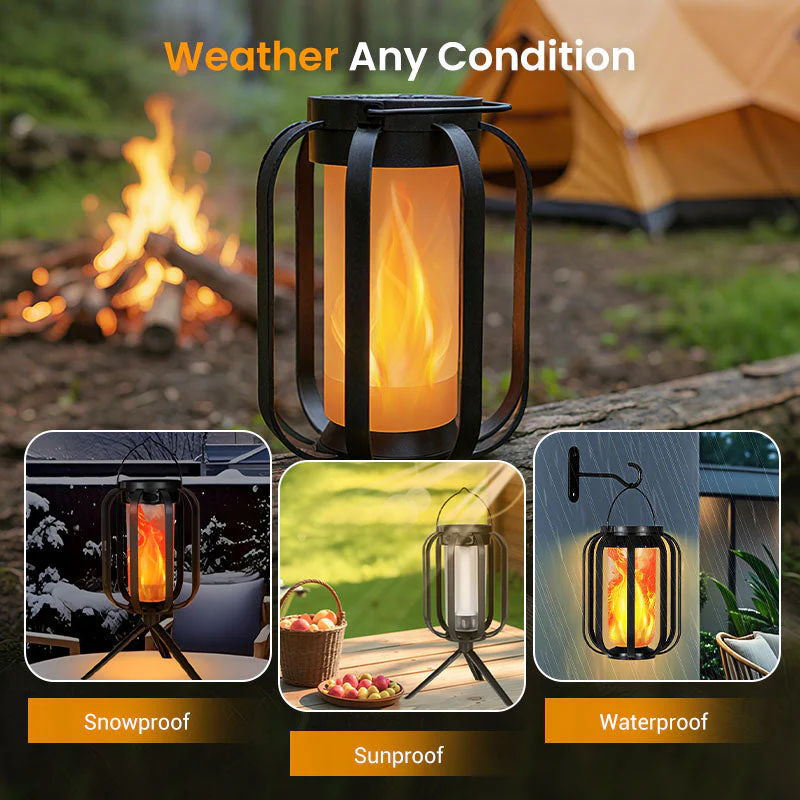 🌞Summer Sale 🔥Solar Lantern Outdoor Light with 4 Modes